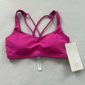 NWT Lululemon Women Paris Perfection Hot Pink Free To Be Wild Luxtreme Bra 4